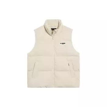 Li Ning Sports Lifestyle Series однотонный воротник-стойка повседневный теплый жилет женские жилеты туман-хаки AMRT060-1 XXL