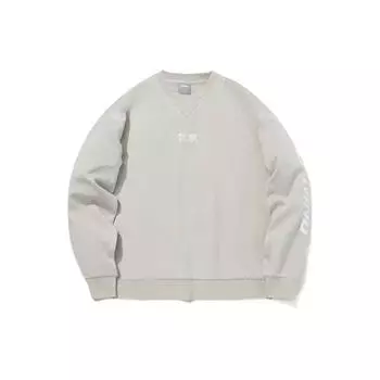 Li Ning Sports Lifestyle Series Повседневная спортивная толстовка с длинным рукавом с принтом Мужская толстовка Серая AWDS419-2 XS