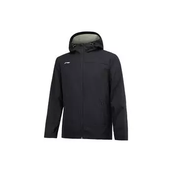 Li Ning Sports Lifestyle Series Повседневная спортивная куртка с капюшоном Мужские куртки Черные AFDSC15-1 XXXL