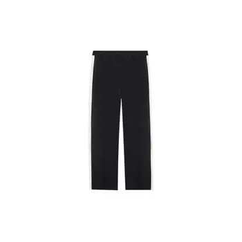 Li Ning Sports Lifestyle Series Повседневные прямые трикотажные спортивные брюки женские плавки черного цвета AKLSG82-3 M