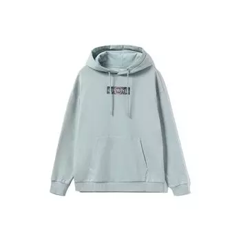 Li Ning Sports Lifestyle Series вышитый логотип флисовый пуловер толстовка унисекс толстовка серый-туманно-зеленый AWDRD42-3 M