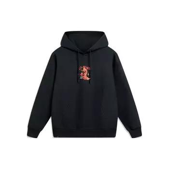 Li Ning Sports Lifestyle Series Zodiac Year Новогодний выпуск с принтом в виде букв, пуловер с капюшоном, свободная антистатическая толстовка унисекс, толстовка AWDU049-2 L