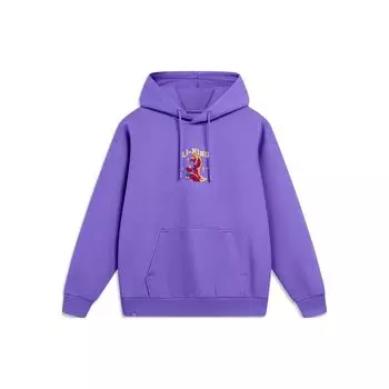 Li Ning Sports Lifestyle Series Zodiac Year Новогодний выпуск с принтом в виде букв, пуловер с капюшоном, свободная антистатическая толстовка унисекс, толстовка AWDU049-6 2XL