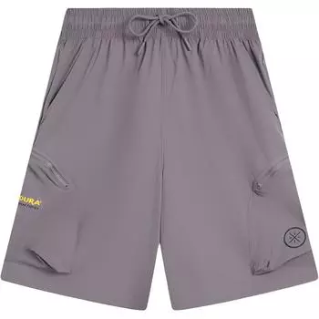 Li-Ning Sports Minimalist Lace-Up Letter Comfortable Versatile Loose Straight Casual Shorts Men shorts AKSV067-4 M