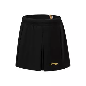 Li Ning Sports Простая удобная повседневная юбка женские юбки черного цвета ASKV012-1 M