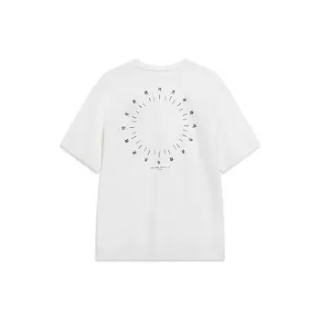 Li-Ning Sports Trend Series Fortuitous Print Round Neck Short Sleeve T-Shirt Men Tops Off-White AHST213-1