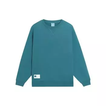 Li-Ning Sports Trend Series нашивка с логотипом бренда, однотонный пуловер, свитшот, мужские топы, зеленый AWDSB13-5 XL