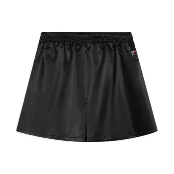 Li Ning Sports Trend Series однотонная вышитая юбка А-силуэта женские юбки черного цвета ASKS122-1 S