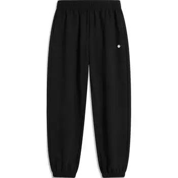 Li Ning Sports Trend Series однотонные дышащие удобные повседневные трикотажные спортивные брюки женские плавки черного цвета AKLU570-2 XL