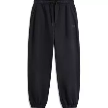 Li Ning Sports Trend Series однотонные дышащие удобные повседневные зауженные трикотажные спортивные брюки мужские низы черного цвета AKLU605-10 S
