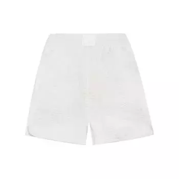 Li Ning Sports Trend Series однотонные повседневные прямые спортивные шорты женские шорты облачно-белого цвета AKSS344-2 XL