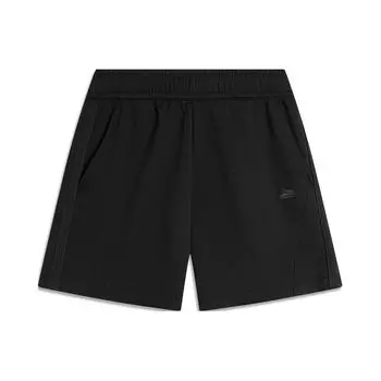 Li Ning Sports Trend Series однотонные прямые повседневные шорты женские шорты черного цвета AKSU328-3 S