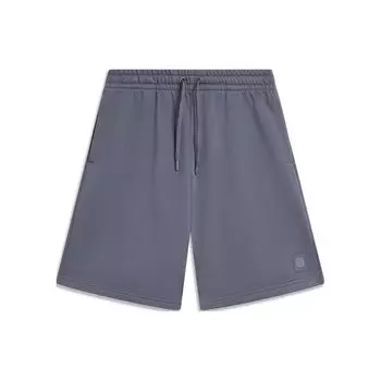 Li Ning Sports Trend Series однотонные спортивные шорты со шнуровкой унисекс темно-синие AKST631-6 S