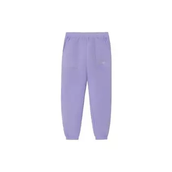 Li Ning Sports Trend Series однотонные свободные повседневные спортивные длинные брюки женские низы сиреневые AYKS028-3 M