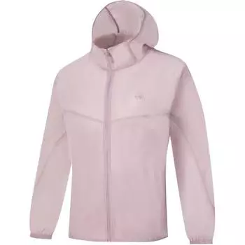 Li Ning Sports Trend Series Повседневный Минималистичный Однотонный Свободный Ветрозащитный Плащ с Капюшоном Мужская Верхняя Одежда Телесно-Розовый AFDV287-12 M
