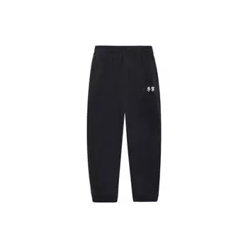 Li-Ning Спортивная серия Trend, однотонные мужские джоггеры с вышивкой, черные AKLS875-1 XXXL