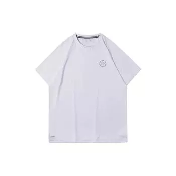 Li Ning SS23 Sports Lifestyle Series Wade Series однотонная светоотражающая спортивная быстросохнущая футболка с круглым вырезом и коротким рукавом для мужчин, белые топы ATSR285-2 XL