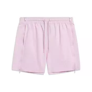 Li Ning SS23 Sports Trend Series однотонные повседневные шорты на молнии с завязками на шнурке женские шорты вишневого цвета с розовым оттенком AKST220-3 XL