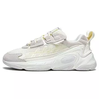 Li Ning Star Cloud 2K Ткань Синтетическая кожа Нескользящие Износостойкие Низкие Спортивные Повседневные Туфли Женские Кроссовки Белого Цвета AGCT078-1 36