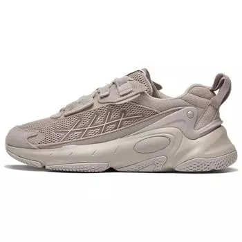 Li Ning Star Cloud 2K Ткань Синтетическая кожа Нескользящие Износостойкие Низкие Спортивные Повседневные Туфли Мужские Кроссовки Козье-Серые AGCT077-2 45