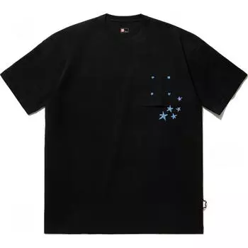 Li Ning Star Футболка с круглым вырезом Удобная Универсальная Дышащая Свободного кроя с коротким рукавом Унисекс Футболки Черный AHSU257-3 L