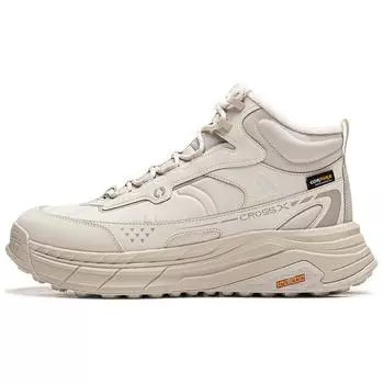 Li Ning Star Path 2 Флисовая теплая толстая подошва, увеличивающая высоту, прочное сцепление, амортизация, комфорт, нескользящая износостойкая повседневная обувь средней высоты AGLU245-1 39