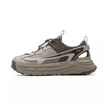 Li Ning Star Path Мягкие Удобные Универсальные Нескользящие Износостойкие Криксы Унисекс Обувь Серо-Коричневый AGUV017-2 41