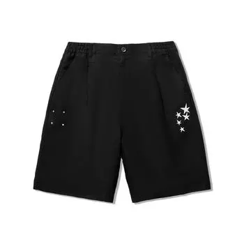 Li Ning Star средней талии удобные дышащие свободные повседневные шорты мужские шорты черные AKSU179-2 M