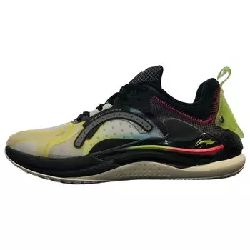 Li Ning Starfire 3 Удобные универсальные амортизирующие нескользящие износостойкие повседневные туфли с низким верхом для мужчин, повседневные туфли черного цвета AGLS185-1 43
