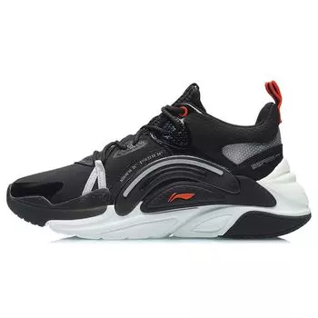 Li Ning Starfire Fabric Синтетическая кожа TPU Амортизирующие Нескользящие Износостойкие Дышащие Легкие Спортивные Повседневные Туфли Среднего Размера AGLR015-3 43