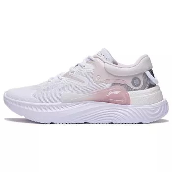 Li-Ning Starfire Lite нескользящие износостойкие низкие спортивные повседневные туфли женские кроссовки белые серые розовые AGLT102-3 36