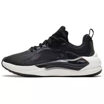 Li Ning Starfire Trendy нескользящие износостойкие низкие спортивные повседневные туфли мужские кроссовки черные AGLS061-3 46