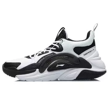 Li Ning Starfire Trendy Universal Casual Sneakers Mid-Top Lifestyle Sneakers Women sneakers Black White AGLR018-2 37