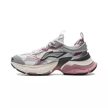 Li Ning Starry Y2K Millennium Style Мягкая упругая ретро толстая подошва амортизирующая износостойкая дышащая низкая обувь для пап AGCU372-8 35