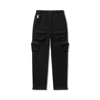 Li Ning Steven Harrington Collaboration серия скейтбордов с буквенным принтом повседневные спортивные штаны трикотажные мужские брюки черные AKLTC63-2 S
