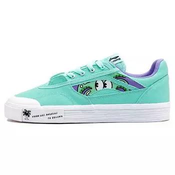 Li Ning Steven Harrington X Hand-Plant Artist Collaboration Противоскользящие прочные легкие низкие кроссовки для скейтбординга женские кроссовки зеленые AECR070-3 35