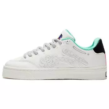 Li Ning Steven Harrington X Wei Wu 180 Low Синтетическая кожа Повседневные спортивные Нескользящие Прочные Легкие Низкие Кроссовки Мужские Кроссовки AECS069-2 43