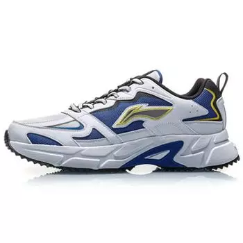 Li Ning Storm 1 удобные универсальные амортизирующие нескользящие прочные низкие кроссовки для бега мужские кроссовки Storm-Blue ARLQ001-2 43