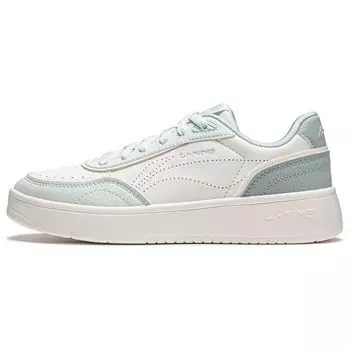 Li Ning Su Su универсальные повседневные удобные кроссовки на толстой подошве, увеличивающие рост, женские кроссовки белого и синего цвета AGCU112-4 35