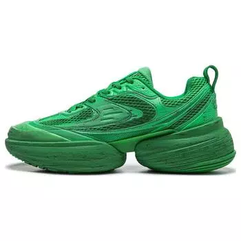 Li Ning Super Distance 2 CF амортизирующие нескользящие износостойкие низкие повседневные туфли унисекс повседневные туфли зеленые AGLT157-4 37