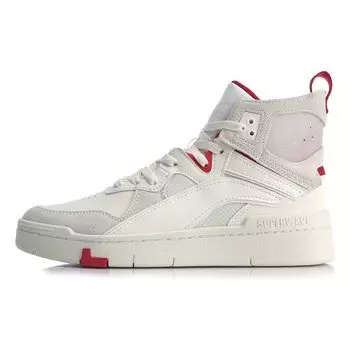 Li Ning Superwave Hi Classic Повседневная обувь Мужские кроссовки Белоснежные AGCQ013-1 43
