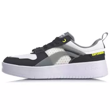 Li Ning Superwave Lite повседневные нескользящие прочные низкие кроссовки для скейтбординга мужские кроссовки белые черные серые AGCQ063-3 39