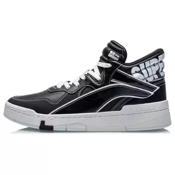 Li Ning Superwave Mid Скейт-кеды мужские Скейт-кеды черные AGCQ179-5 44