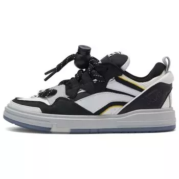 Li Ning Swag удобные мягкие эластичные нескользящие износостойкие низкие кроссовки Gourd Lock с низким верхом для скейтбординга женские кроссовки черные AECT054-3 36
