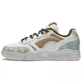 Li-Ning Светло-голубая ткань синтетическая кожа низкие износостойкие повседневные нескользящие амортизирующие легкие кроссовки унисекс кроссовки AGCS427-4 45