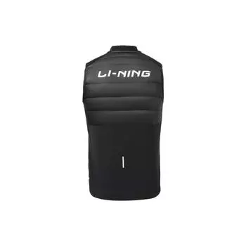 Li-Ning Светоотражающий жилет с логотипом, мужские жилеты, черный AYMR059-3 L