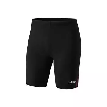 Li Ning Swimming Series Logo Slim Fit Quick Dry Swim Trunks Мужские плавки Черный ASLU125-1 XL