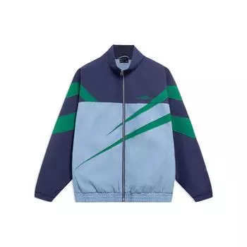 Li-Ning Свободная повседневная куртка Golden Era с цветными блоками на молнии, мужские куртки темно-синего цвета AFDT127-2 L
