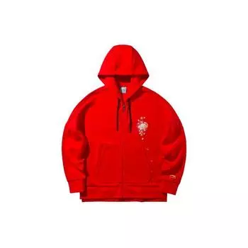 Li Ning свободная спортивная куртка с капюшоном женские куртки Cinnabar-Red AWDQ136-1 M