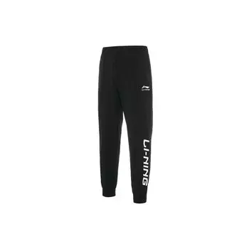 Li-Ning Свободные быстросохнущие спортивные брюки с принтом логотипа, мужские черные YYKT083-1 XXXL